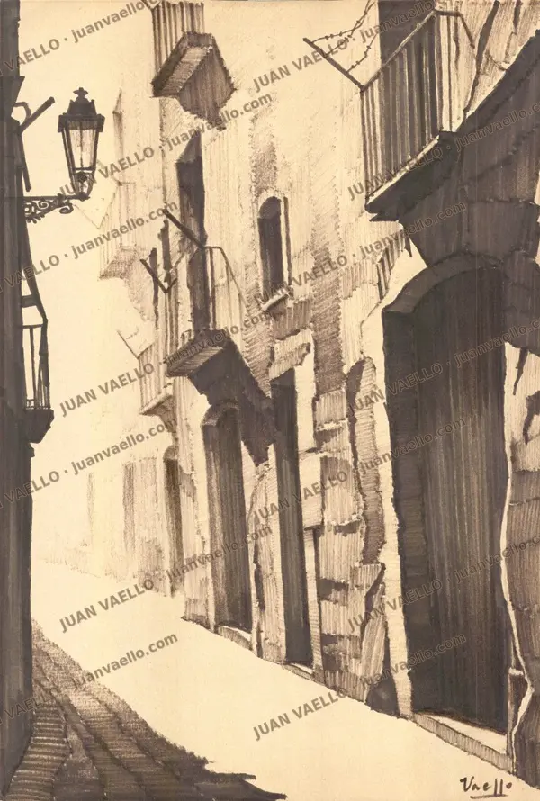 Calle de l'Allada, obra de Juan Vaello