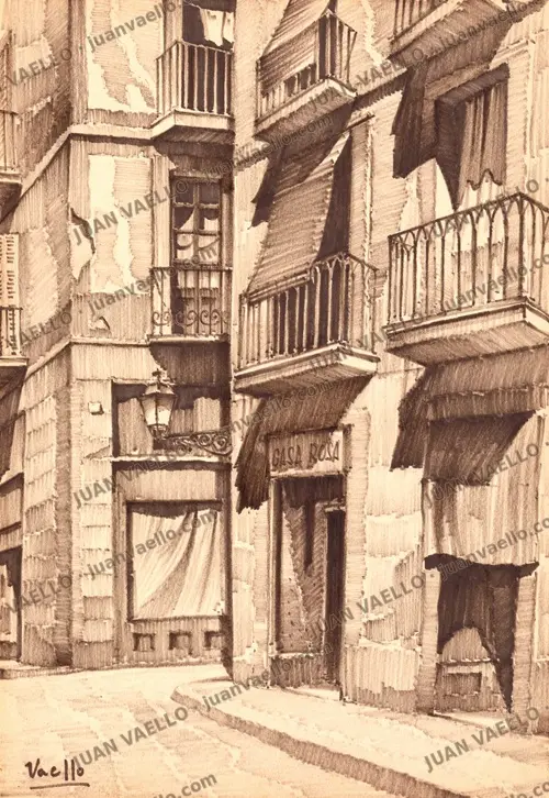 Calle Santo Domingo, obra de Juan Vaello
