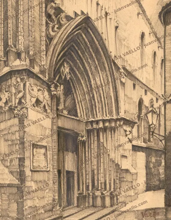 Puerta de San Ivo, obra de Juan Vaello